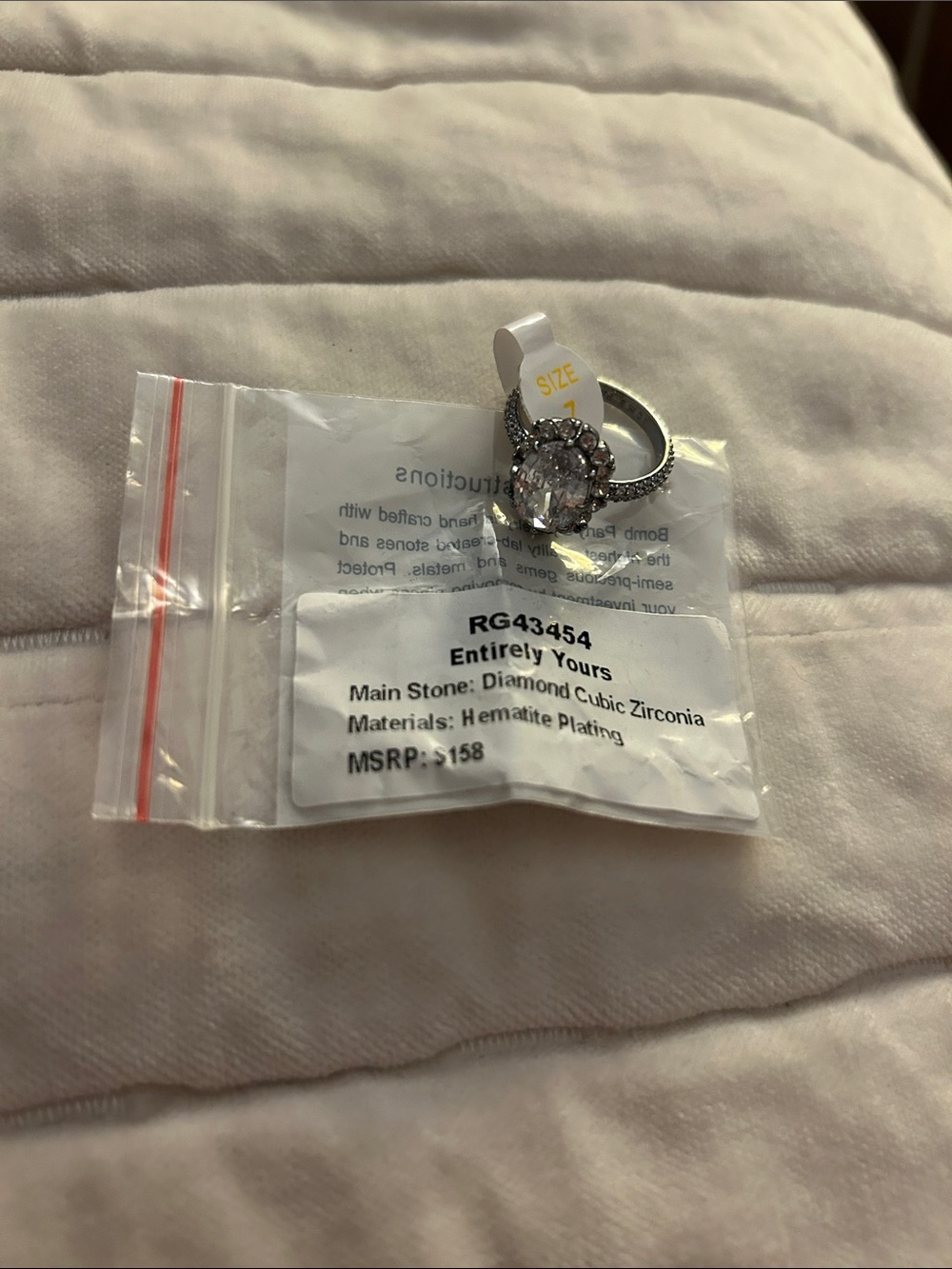BP APRIL BIRTHDAY RING SIZE 7 - Picture 2 of 2